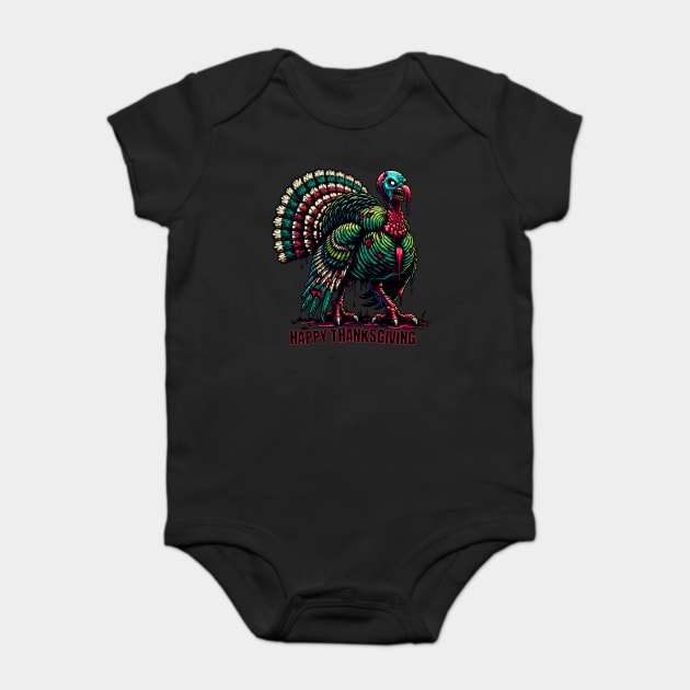 Zombie Thanksgiving Turkey Baby Bodysuit by HolidayBug